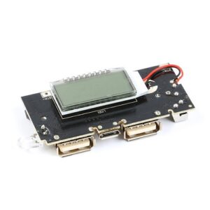 Dual USB 5V 2A Mobile Power Bank 18650 Lithium Battery Charger Board Power Regulator Module Digital LCD PCB 803-B V2.2