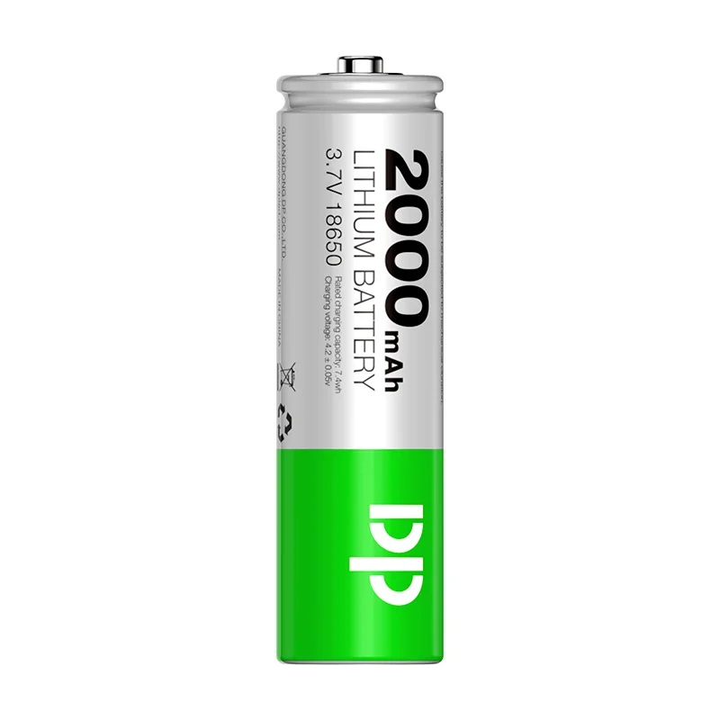 2000mAh Rechargeable 18650 Lithium Battery