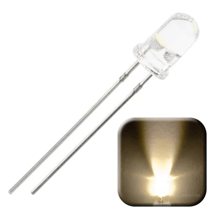 5mm warm white led